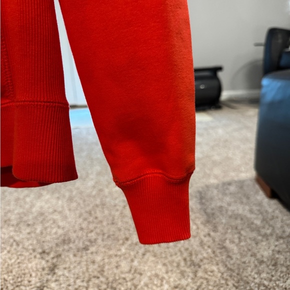 Nike Crimson Zip Up Hoodie with Charcoal Accents - Picture 7 of 11